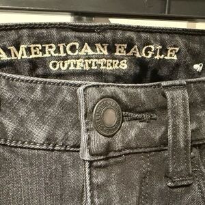 American Eagle Outfitters Women's DENIM X Dark Gray High Rise Jeans